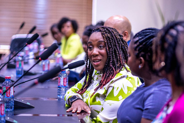 lady speaking at a meeting